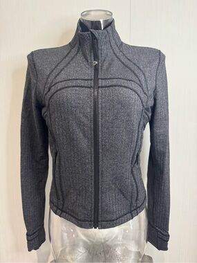 NEARLY NEW! Lululemon Define Jacket. Full Zip. Size 12. Grey/Black.